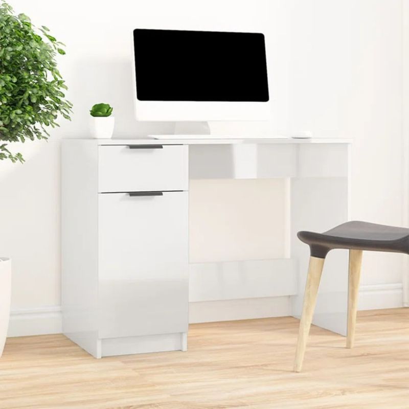 GENERICO - Escritorio Moderno Aizen Blanco R&R MUEBLES