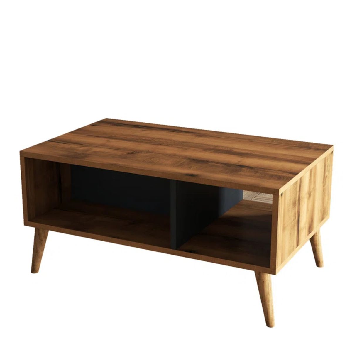 GENERICO - Mesa de Centro Moderna Ars Marron Oscuro R&R MUEBLES