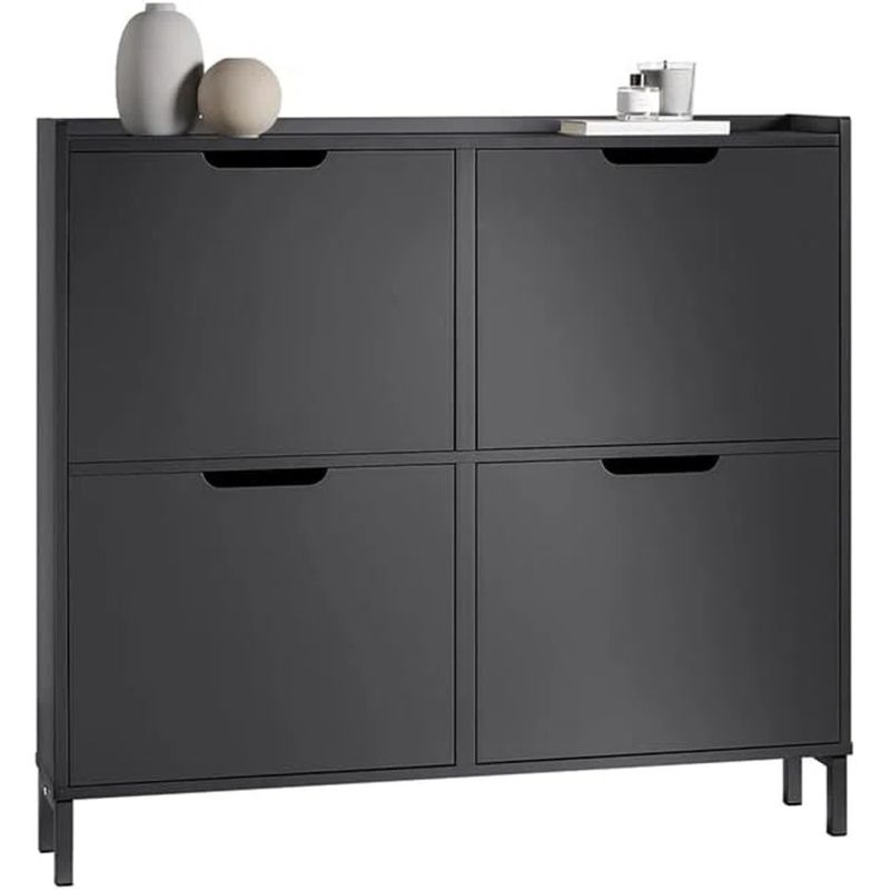 GENERICO - Zapatera Moderna Fromel Negro R&R MUEBLES