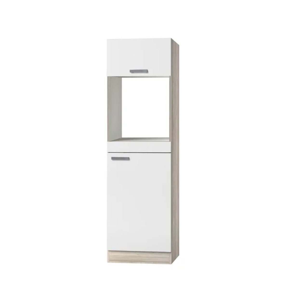 GENERICO - Mueble de Cocina Moderno Nara Blanco y Marrón R&R MUEBLES