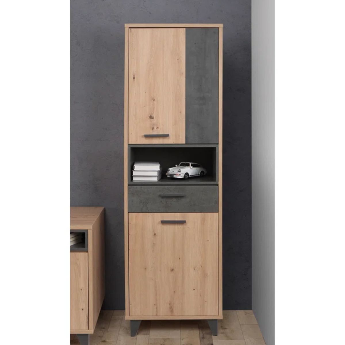 GENERICO - Mueble de Cocina Moderno Hinata Marrón y Negro R&R MUEBLES