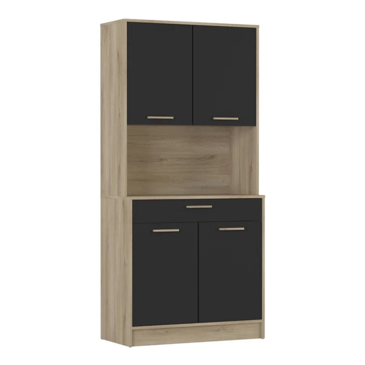 GENERICO - Mueble de Cocina Moderno Dajimu Marrón y Negro R&R MUEBLES