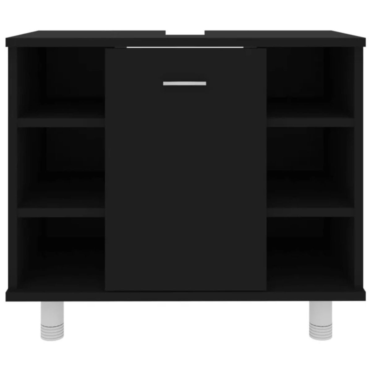 R&R MUEBLES - Mueble de Baño Moderno Ray Negro R&R MUEBLES