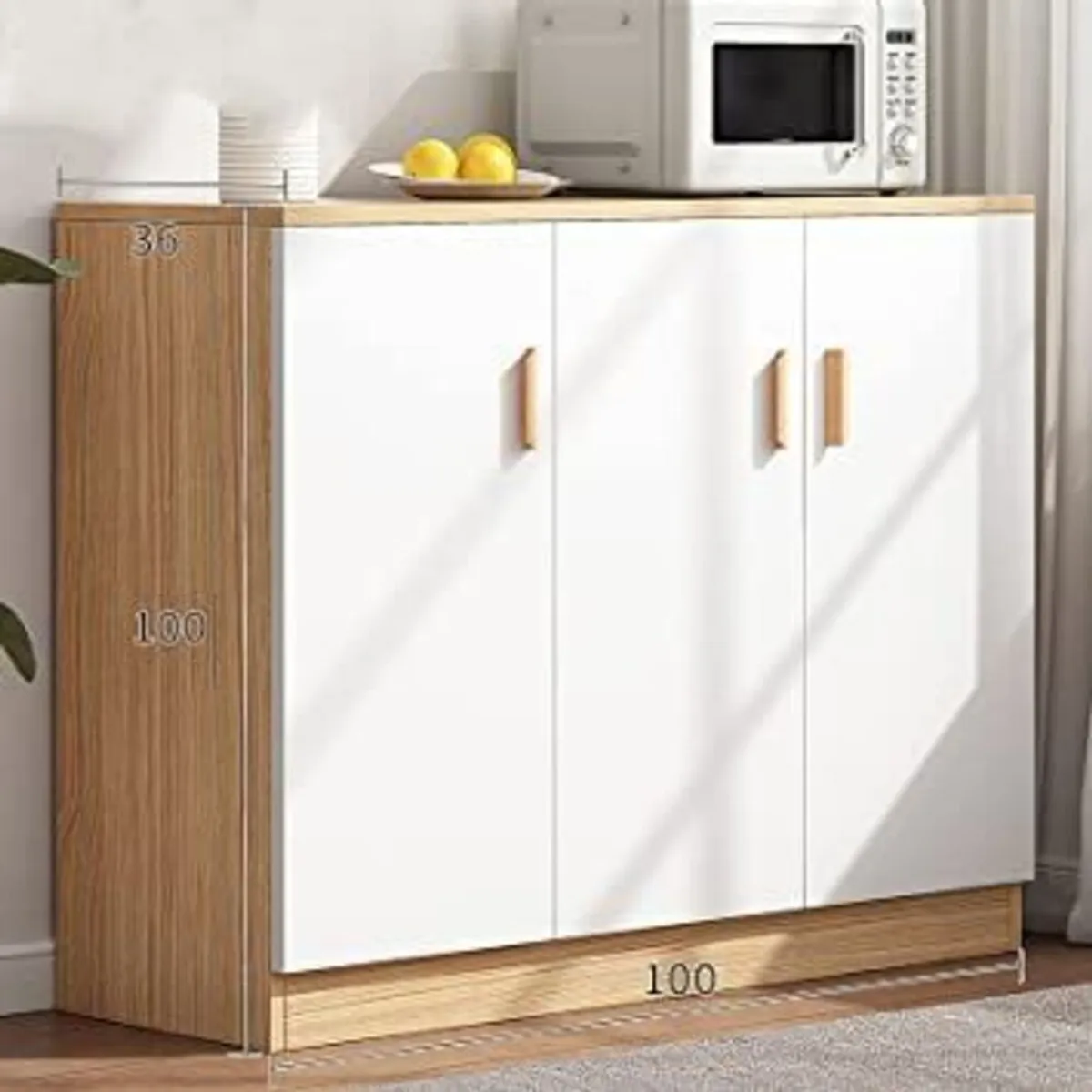 R&R MUEBLES - Mueble  de Cocina Patricia Color Duna 3 Puertas R&R MUEBLES