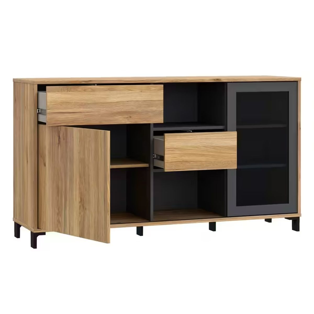 GENERICO - Aparador Moderno Estilo Industrial Damon R&R MUEBLES