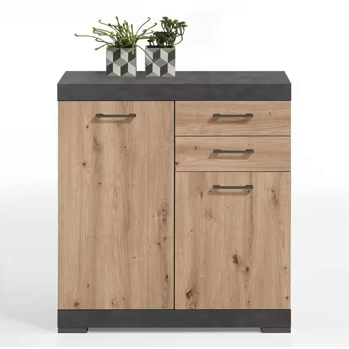 GENERICO - Aparador Vajillero Mini Dannae Duna con Negro R&R MUEBLES