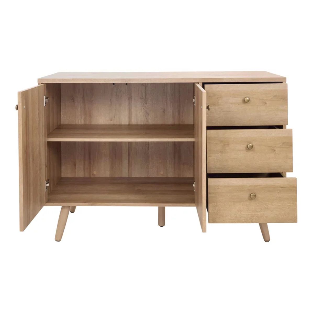 GENERICO - Aparador Moderno Mary Marrón Claro R&R MUEBLES