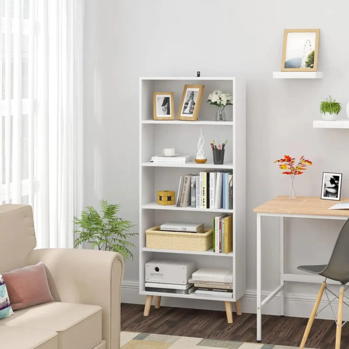 GENERICO - Estante Moderno Serika Blanco R&R MUEBLES