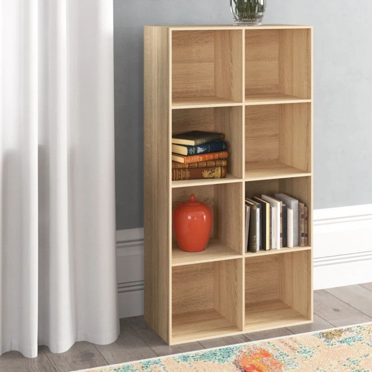 GENERICO - Estante Librero Moderno Ursula Marrón Claro R&R MUEBLES