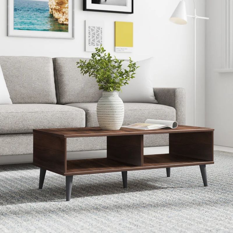 GENERICO - Mesa de Centro Moderno Dust Marron R&R MUEBLES