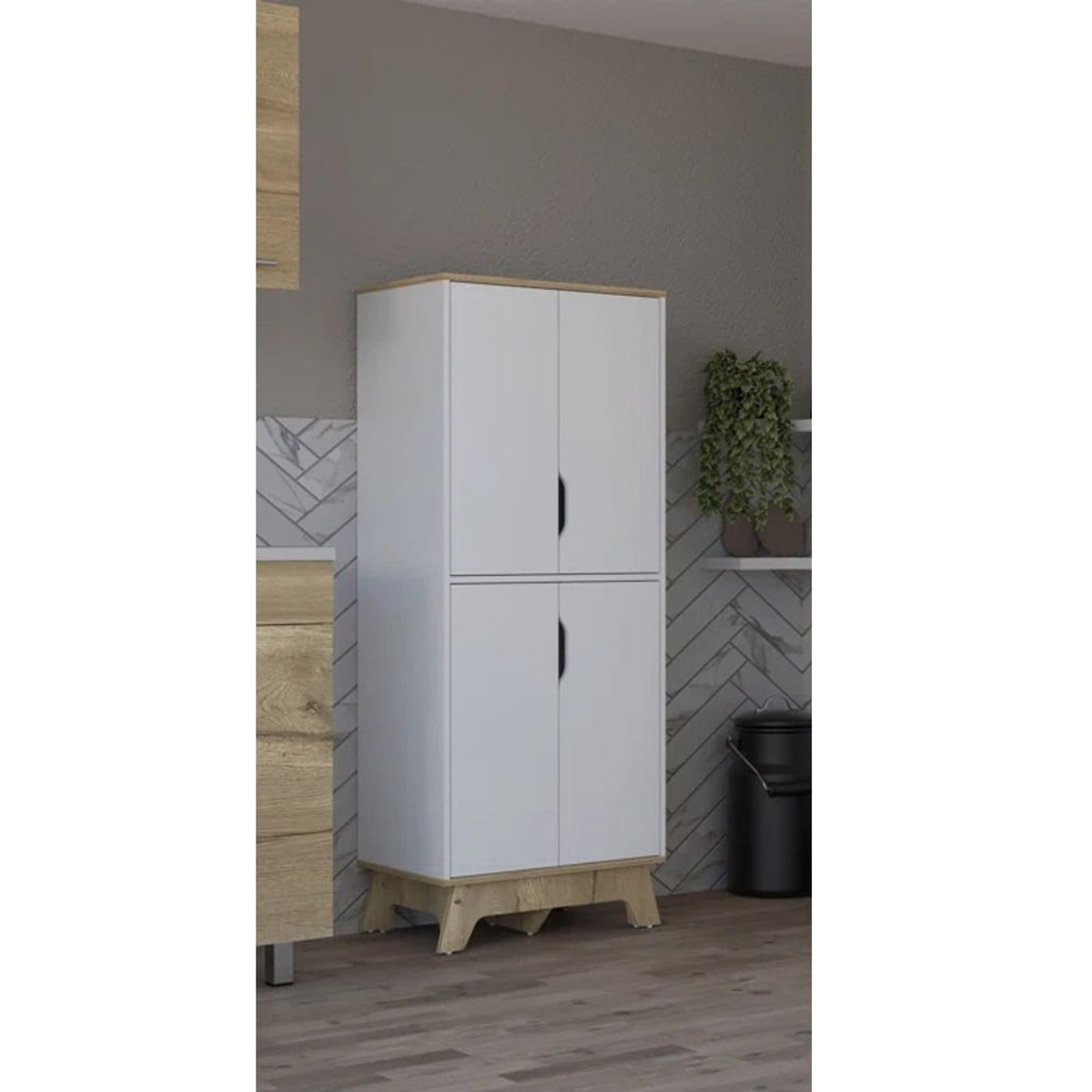 GENERICO - Mueble de Cocina Moderno Rayne Blanco RR MUEBLES
