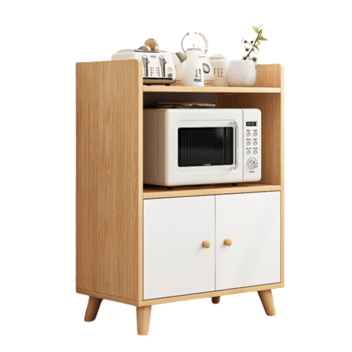 GENERICO - Mueble de Cocina para Microondas Aria 2 Puertas R&R MUEBLES