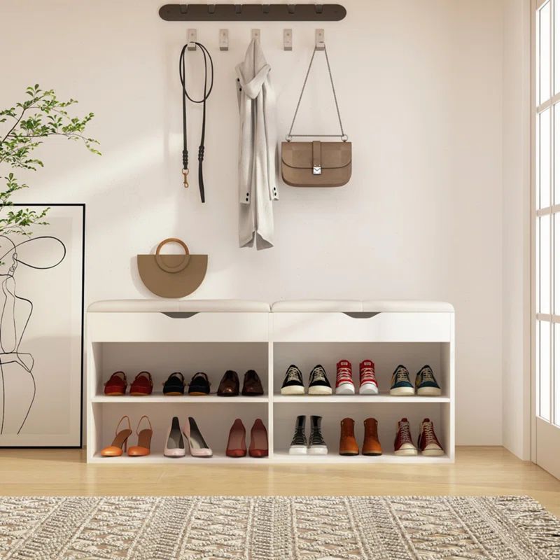 GENERICO - Zapatera Moderna Sassha Blanco R&R MUEBLES