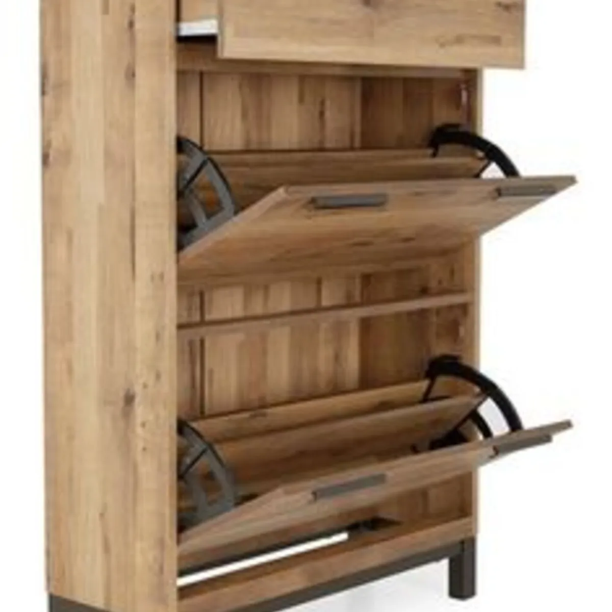 GENERICO - Zapatera Moderna Bianca Marron RR MUEBLES