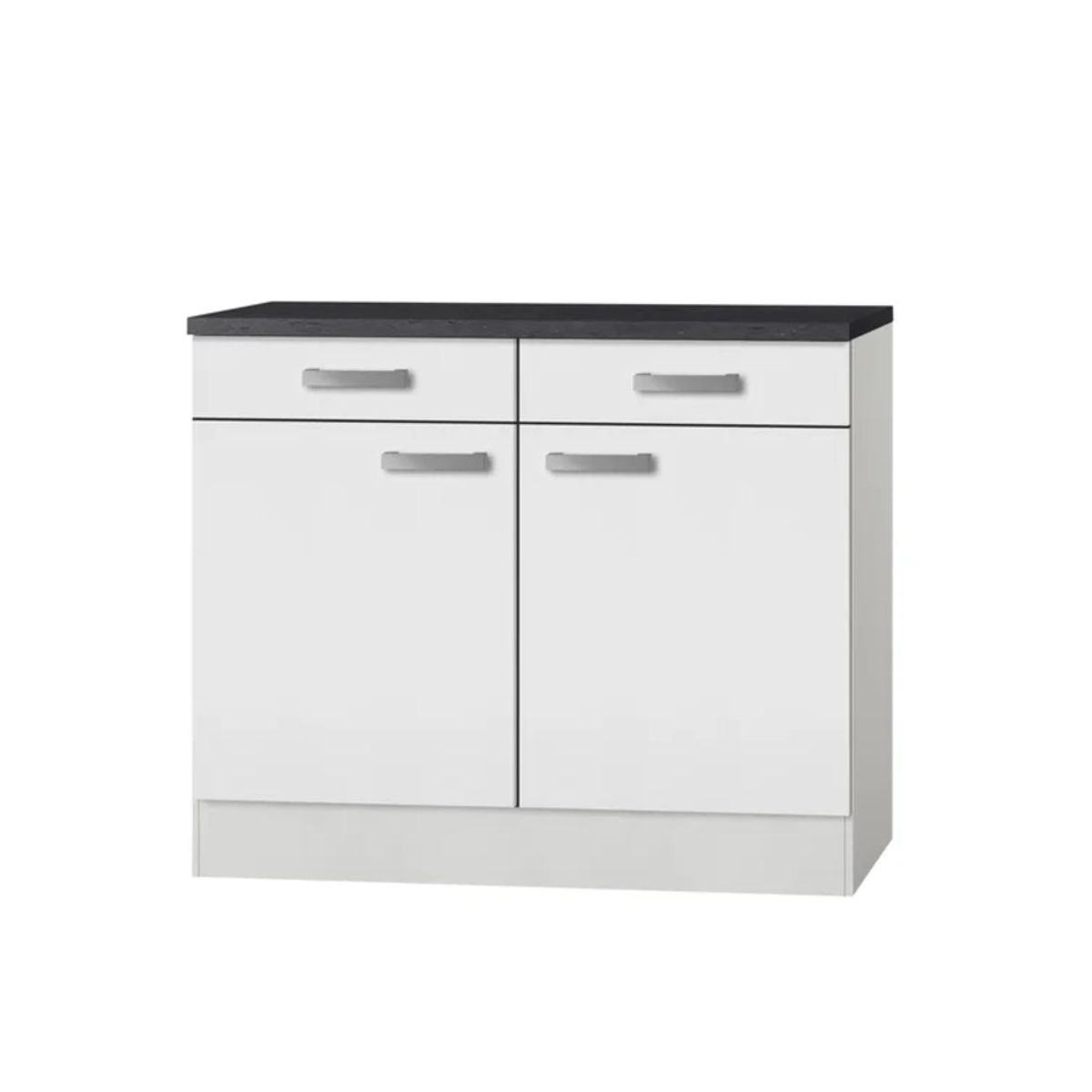 GENERICO - Mueble de Cocina Moderno Onoku Blanco y Negro R&R MUEBLES