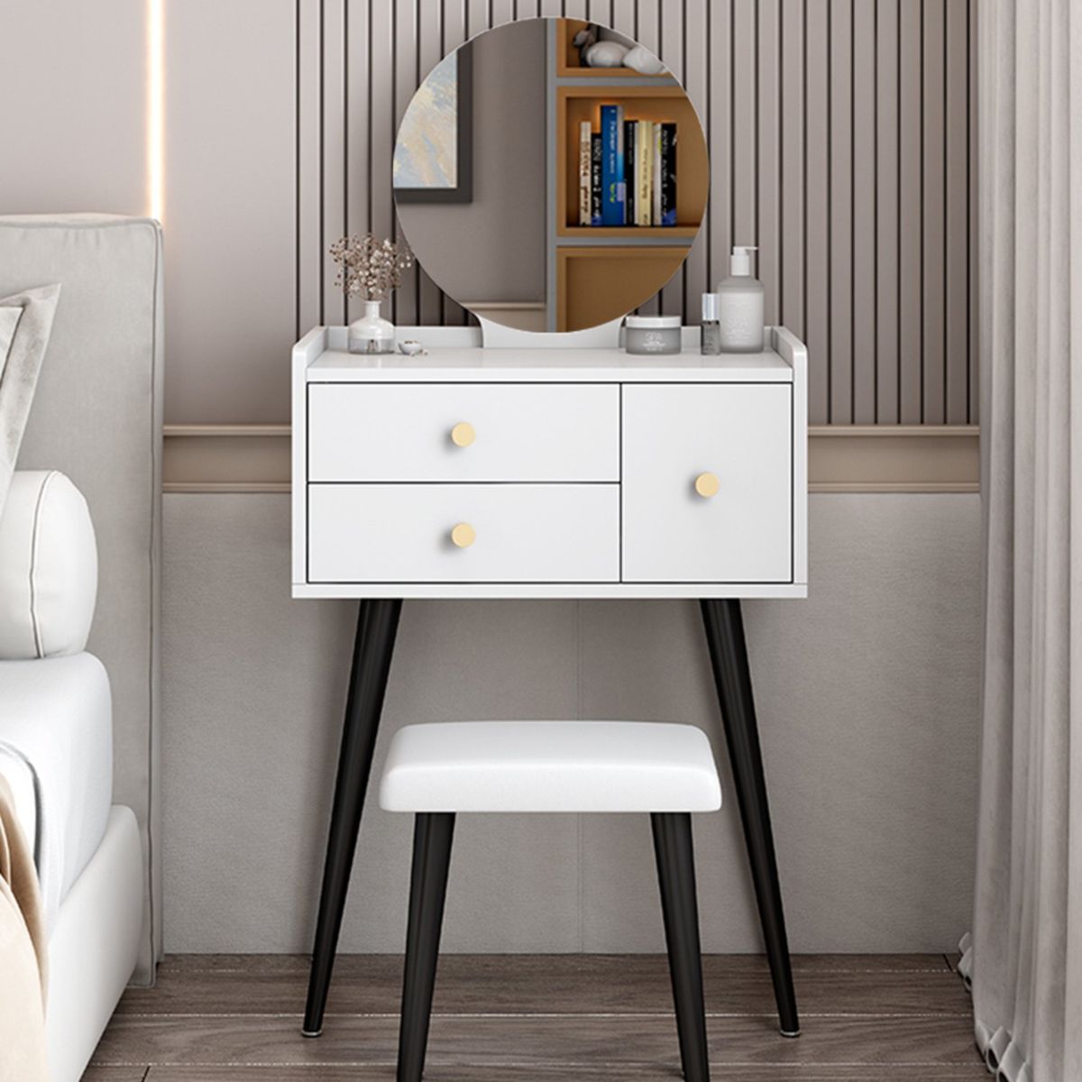 GENERICO - Tocador Vintage Lurín Blanco R&R MUEBLES