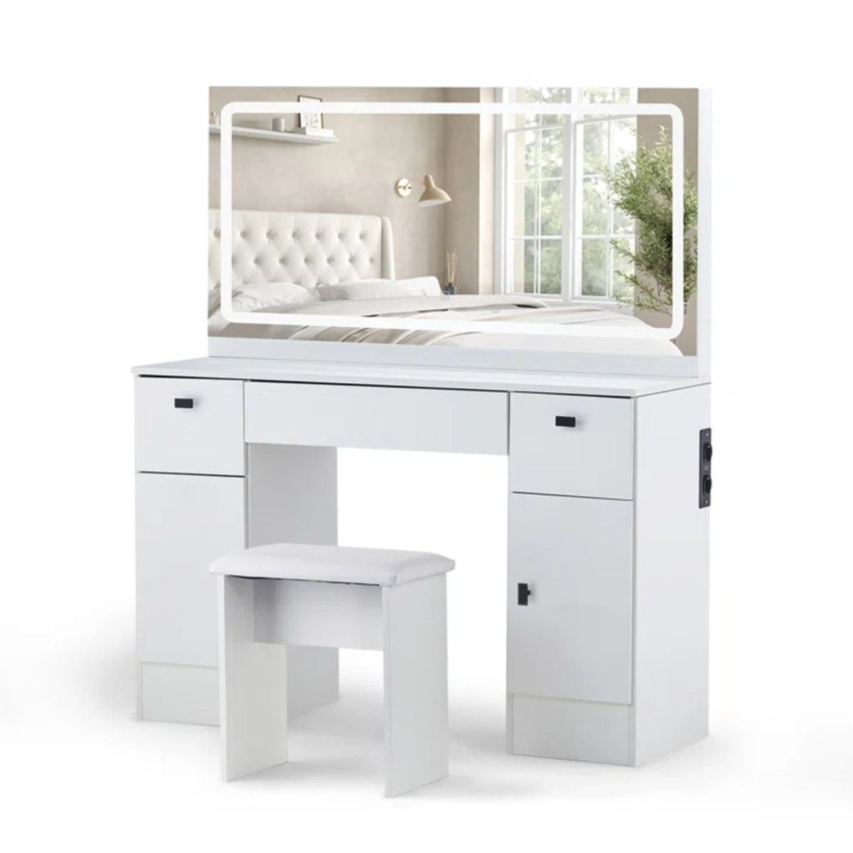 GENERICO - Tocador Moderno Yasuko Blanco R&R MUEBLES