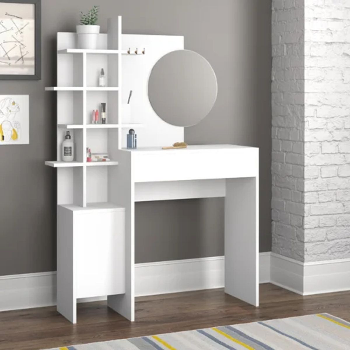 GENERICO - Tocador Moderno Vasco Blanco R&R Muebles