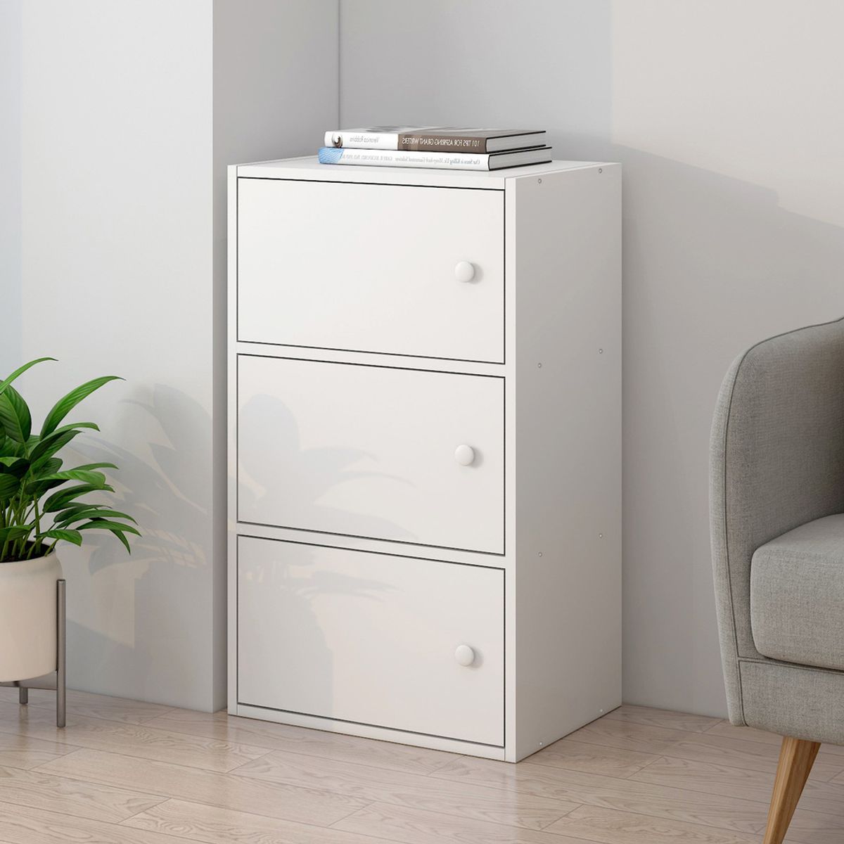 GENERICO - Comoda Moderna Tingle Blanco RR MUEBLES