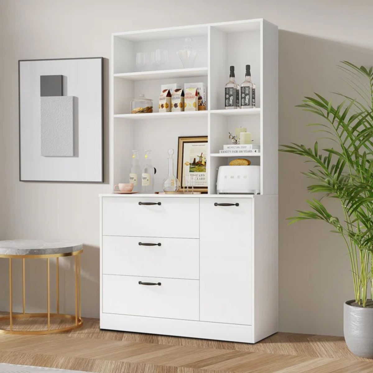 GENERICO - Comoda Estante Hiroshi Blanco RR MUEBLES