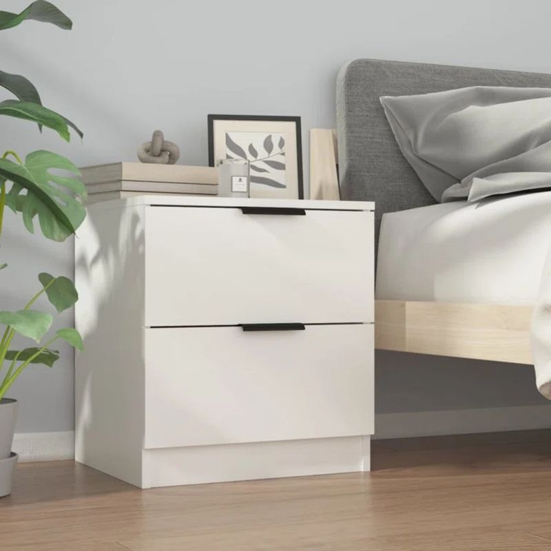 GENERICO - Velador Moderno Tokisaki Blanco R&R MUEBLES