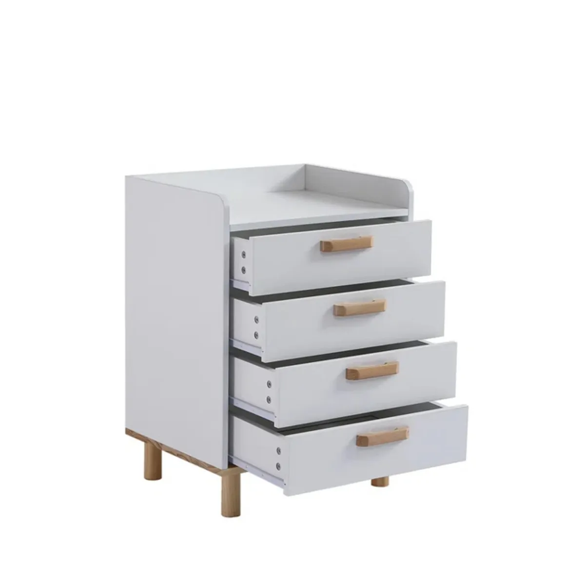 GENERICO - Velador Moderno Himekawa Blanco R&R MUEBLES