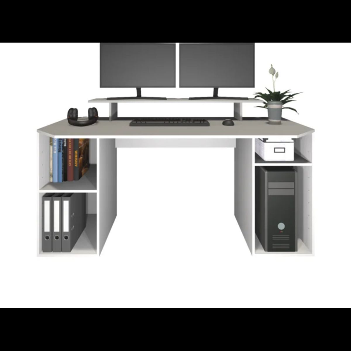 GENERICO - Escritorio Moderno Hinatsuru Blanco RR MUEBLES