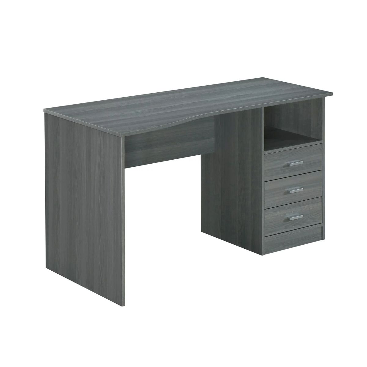 GENERICO - Escritorio Moderno Leo 3 Cajones Gris R&R MUEBLES
