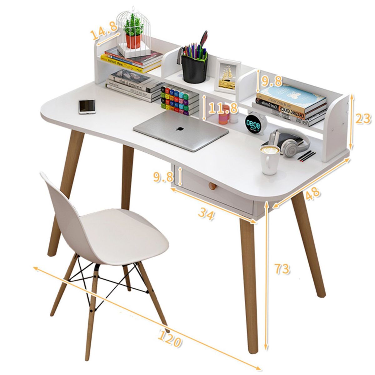 GENERICO - Escritorio Vintage Alessia HayaBlanco RR MUEBLES