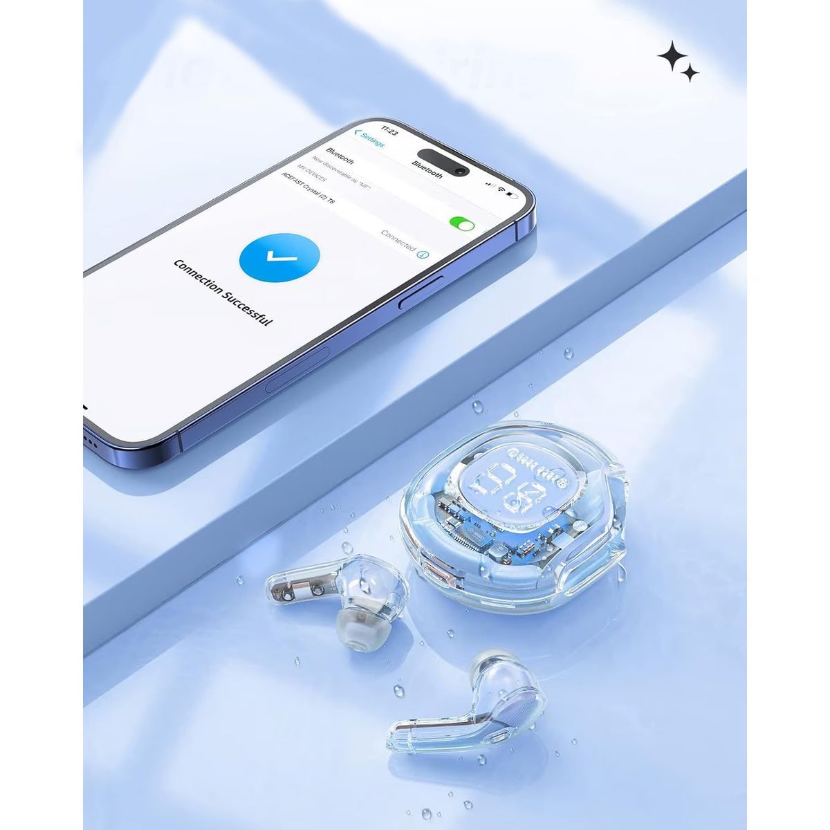 GENERICO - Audifonos Inalambricos Bluetooth Krystal Air39 Pro Celeste