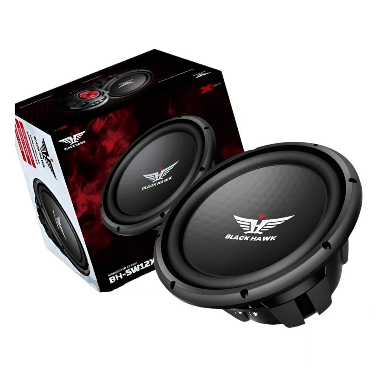 BLACK HAWK - PARLANTE SUBWOOFER 12” PULGADAS BLACK HAWK - 2000W