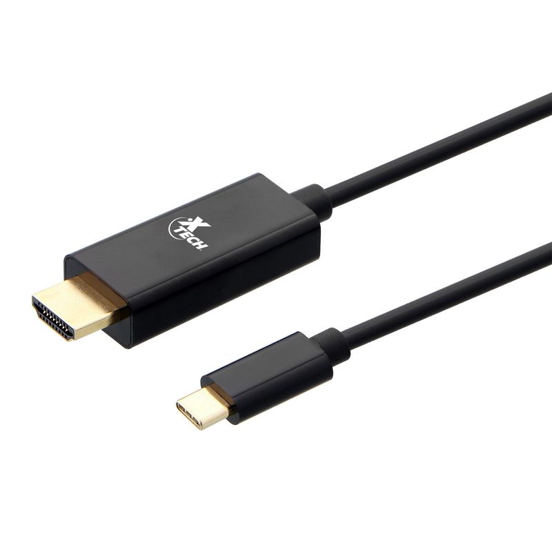 XTECH - Xtech Cable Usb-c Macho A Hdmi Macho 1.8 Mts 4k Xtc-545
