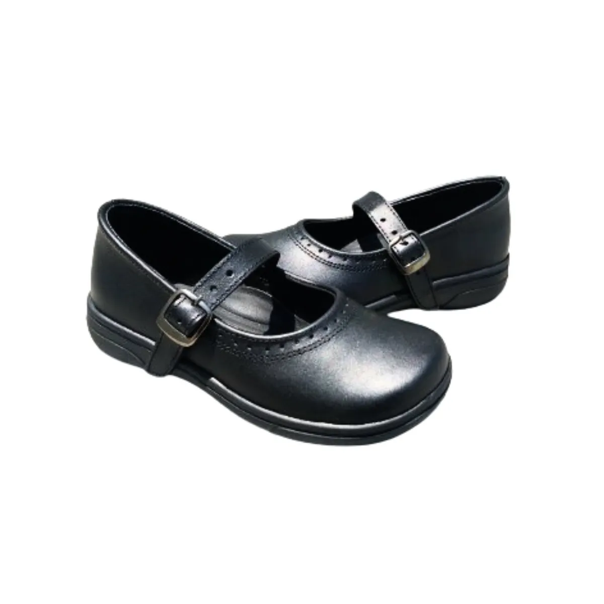 CRUZATO - Zapato escolar negro de cuero Cruzato BOH_.