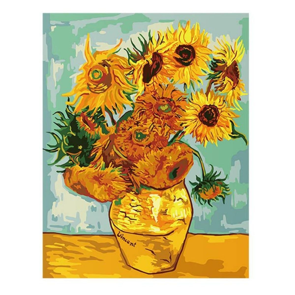 IMPORTADO MC - Paint By Number Girasol VanGogh Pintura Digital Oleo 40x50cm