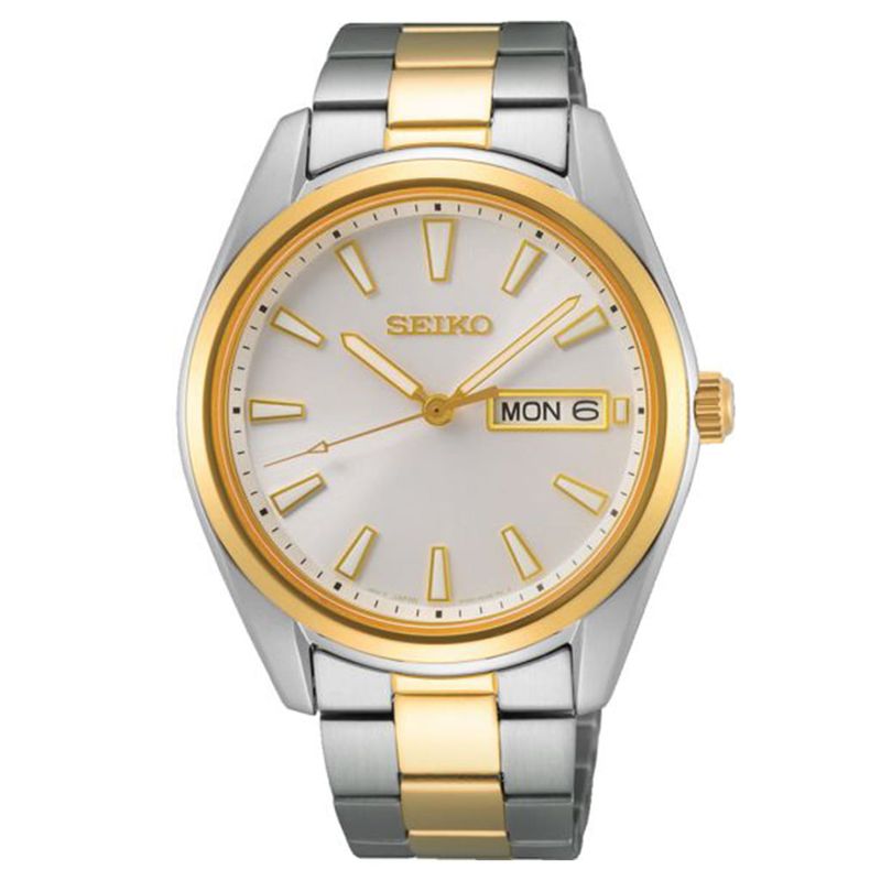 SEIKO - Reloj Seiko SUR446P1 doble calendario hombre