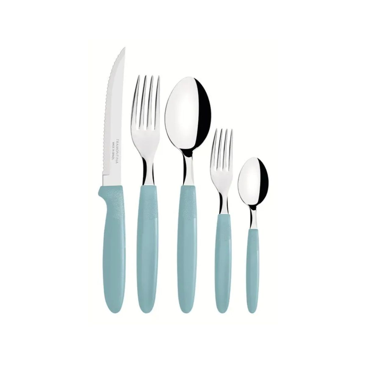 TRAMONTINA - Juego de Cubiertos Tramontina Ipanema Menta - 30 Piezas Elegantes