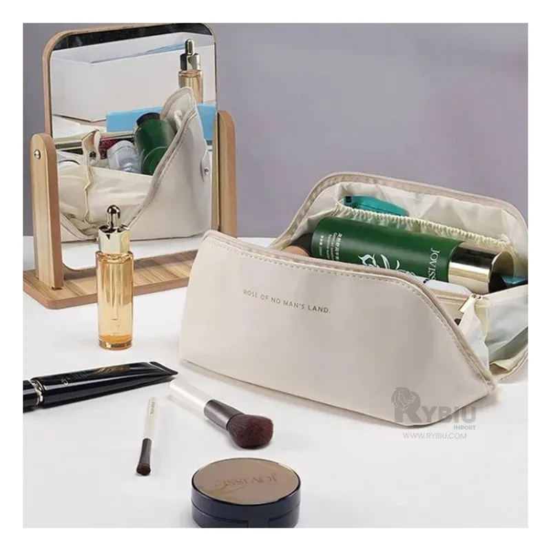 RYBIU IMPORT - Cosmetiquero para Viaje Practico en Blanco Y+Gift MiniAgenda