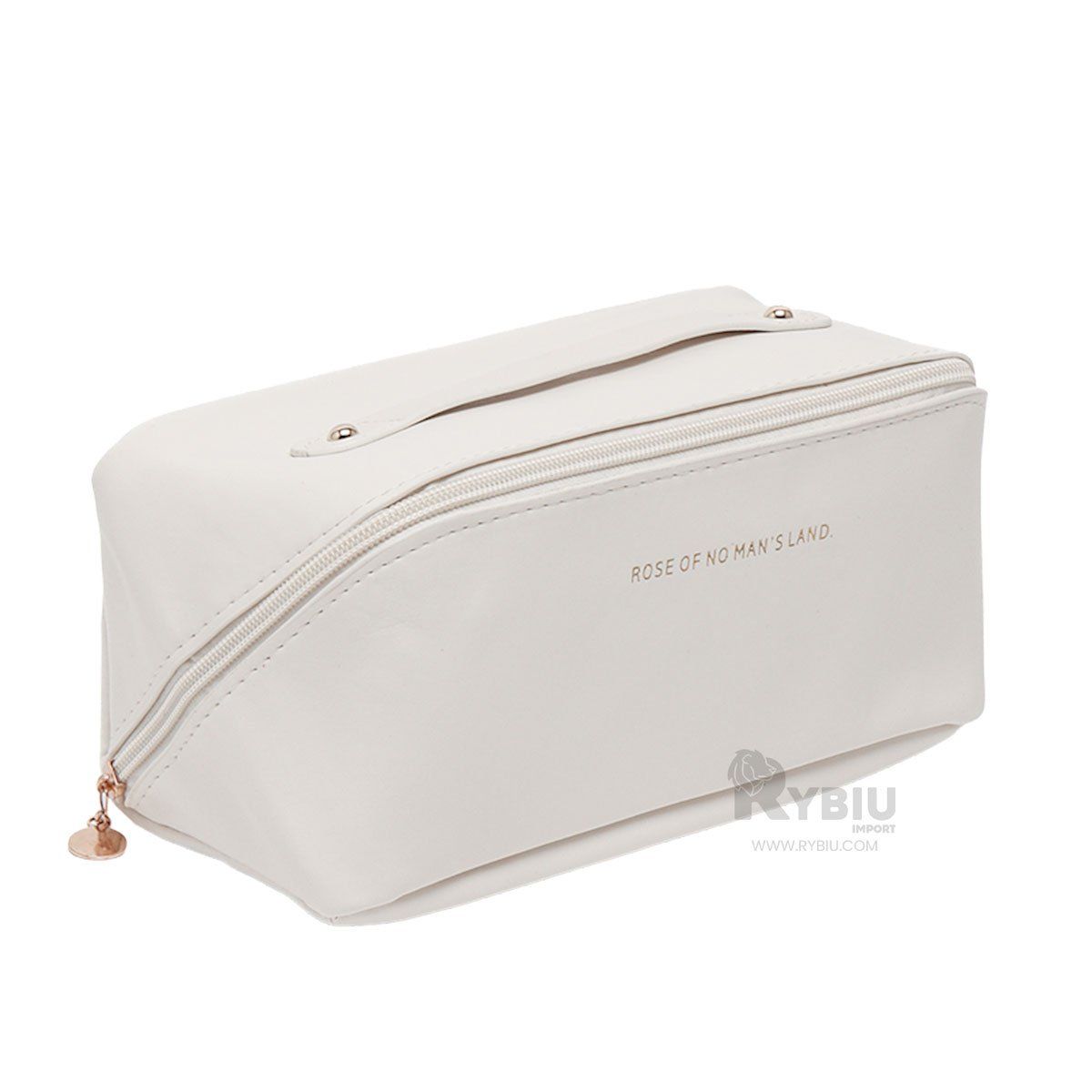 RYBIU IMPORT - Cosmetiquero de Mano en Tono Blanco Y+Envoltorio de Regalo