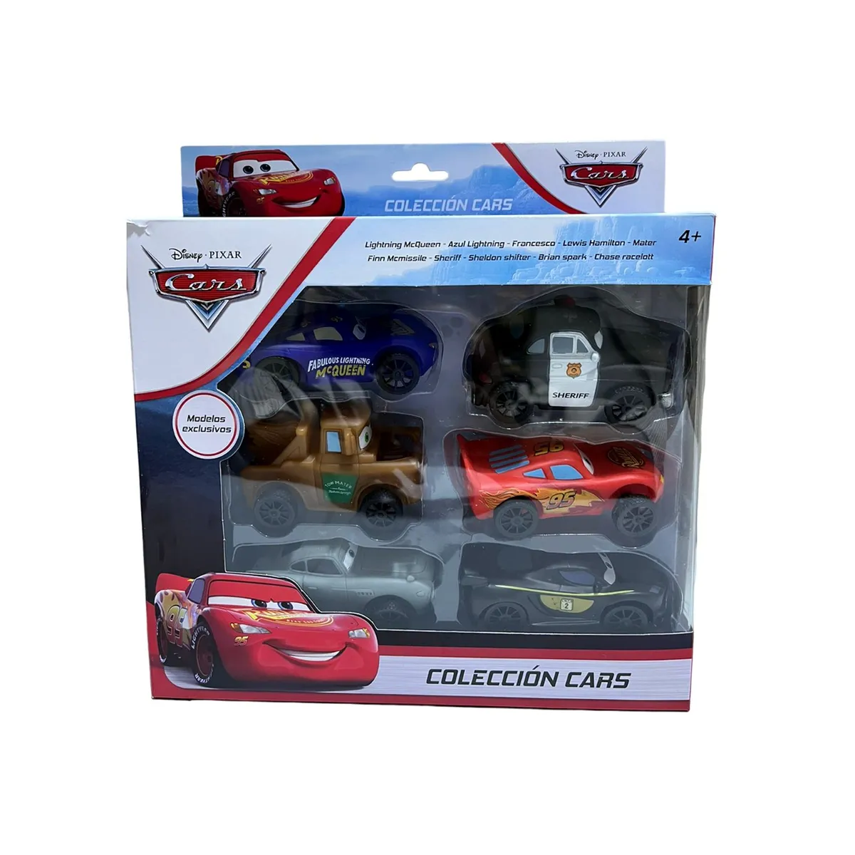 PIXAR - Set de Coches Vehículos  A Fricción Cars 6 Pcs