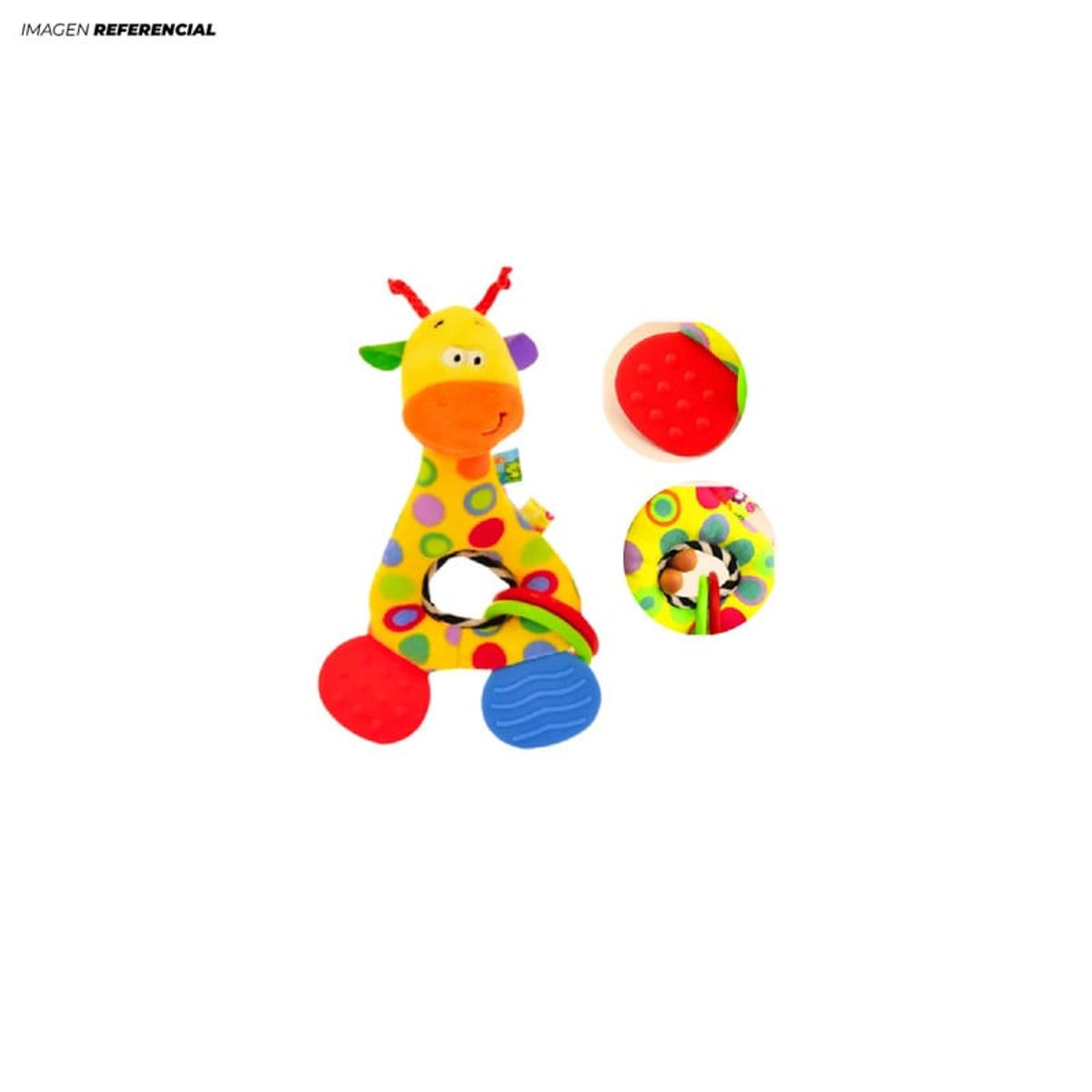 GENERICO - Jirafa Animal Bebé Mordedor Sonajero de Silicona