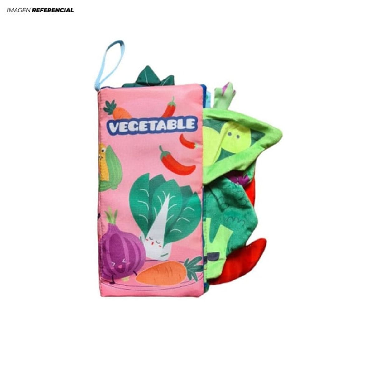 GENERICO - Libro con Textura para Bebe Sensorial-Vegetales