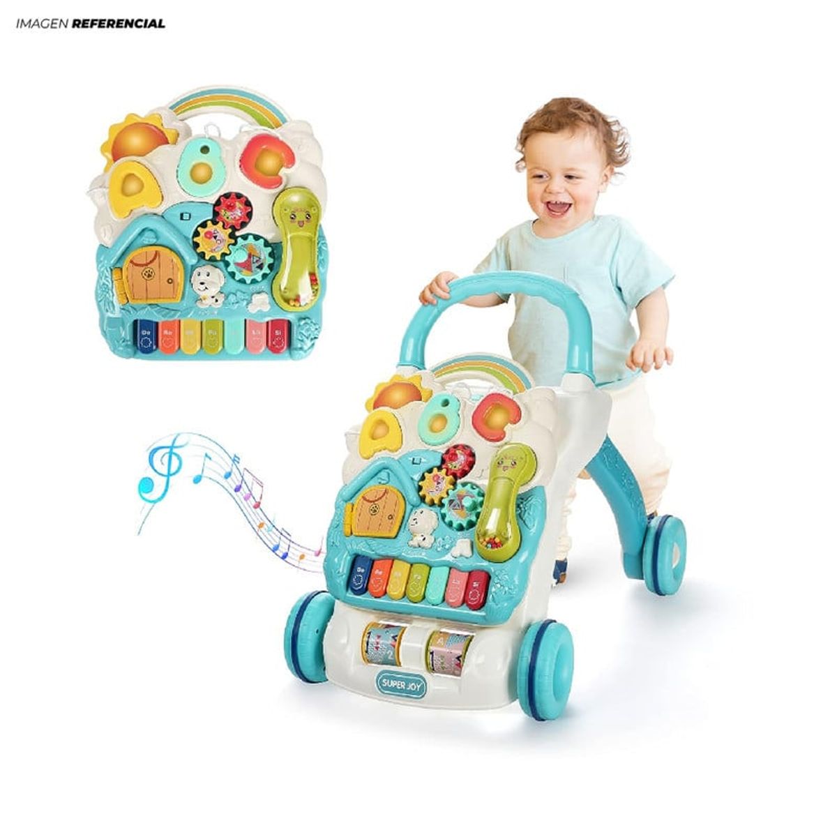 GENERICO - Caminador y Andadera Musical para Bebé 4 en 1