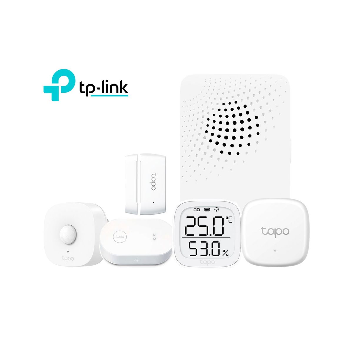 TP LINK - Kit de Sensores Tp-Link Tapo Humedad Fugas Movimiento + Hub H100