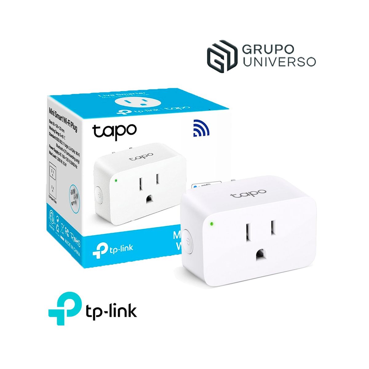 TP LINK - Tomacorriente Mini Smart Tapo P105 Tp-Link Wifi 24 GHz Modo Ausente