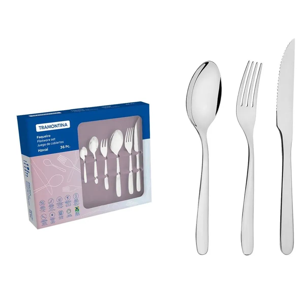 TRAMONTINA - Juego De Cubiertos 36Pzas Havai