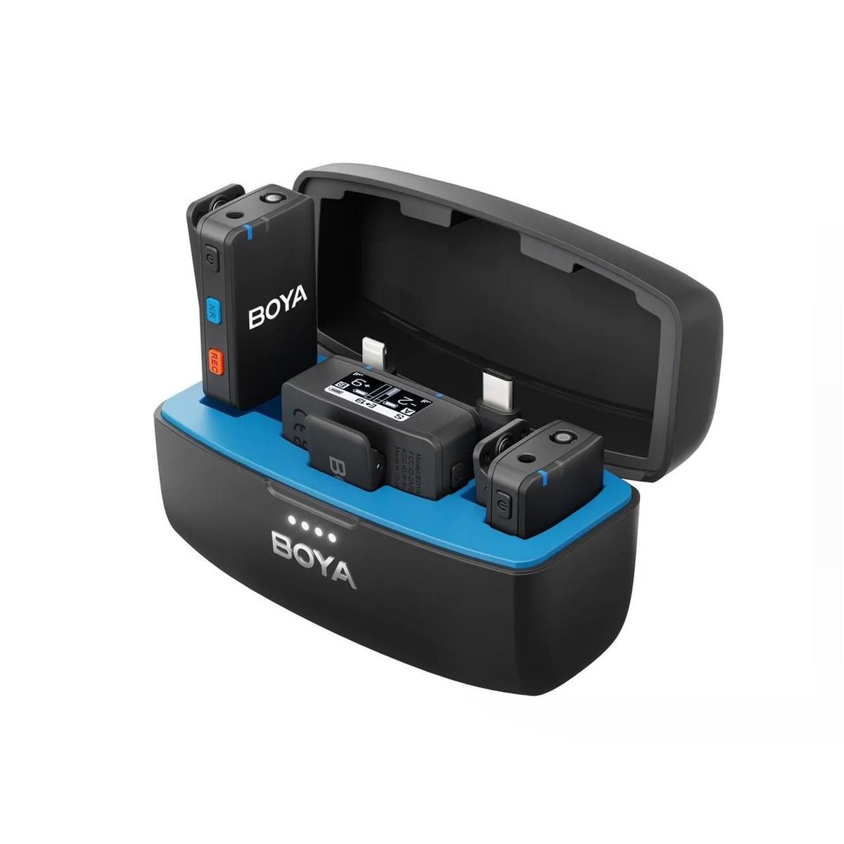 BOYA - Micrófono con grabadora Boya BOYAMIC - Wireless para 2 personas - All in One