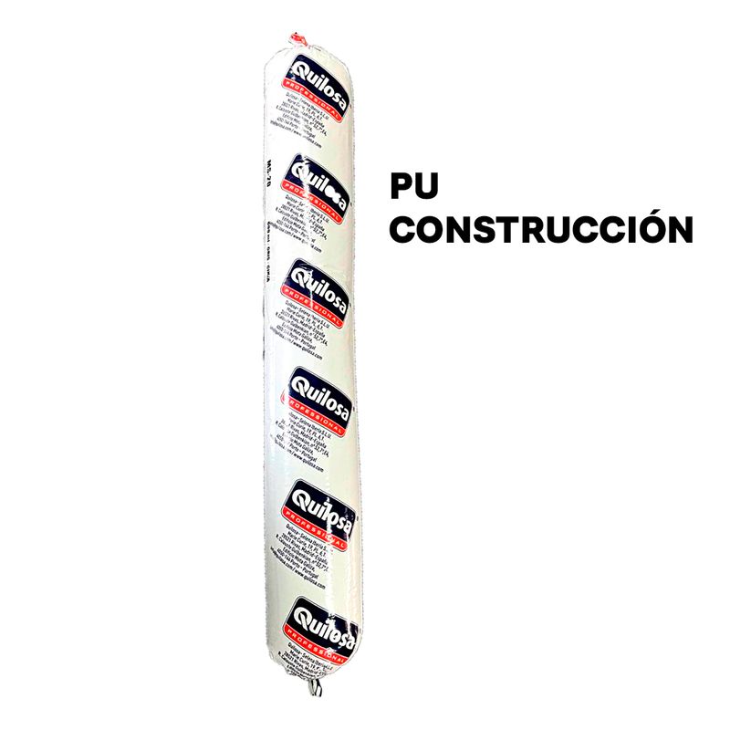 QUILOSA - Adhesivo Sellador PU Construcción Gris 600ml Salchicha