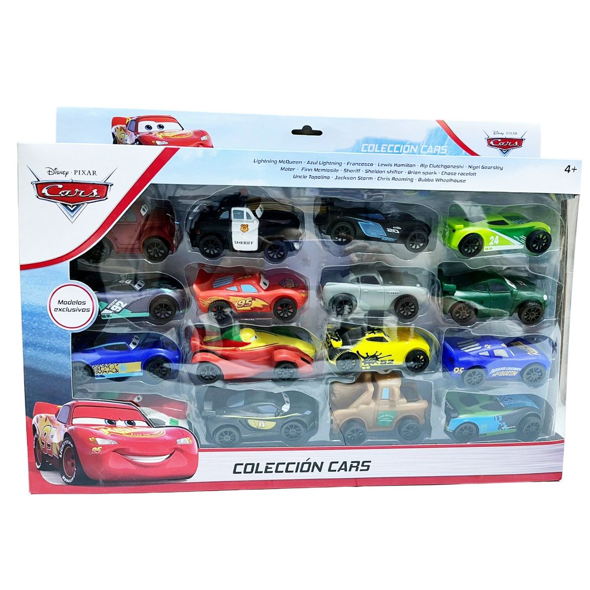 PIXAR - Set de Colección Coches A Fricción Cars 16 Pcs