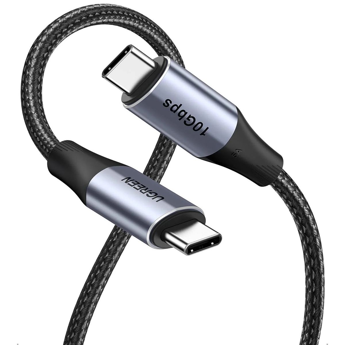 UGREEN - Cable USB-C 1m 240w Carga Rápida Nylon Macbook iPad Galaxy US355 80150