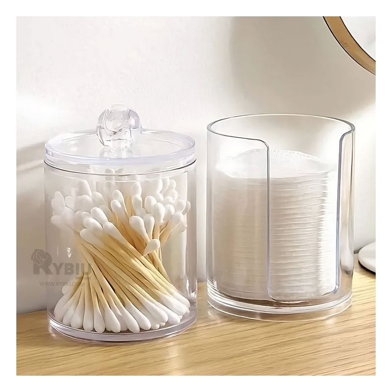 RYBIU IMPORT - Dispensador Funcional Doble De Acrilico en Transparente